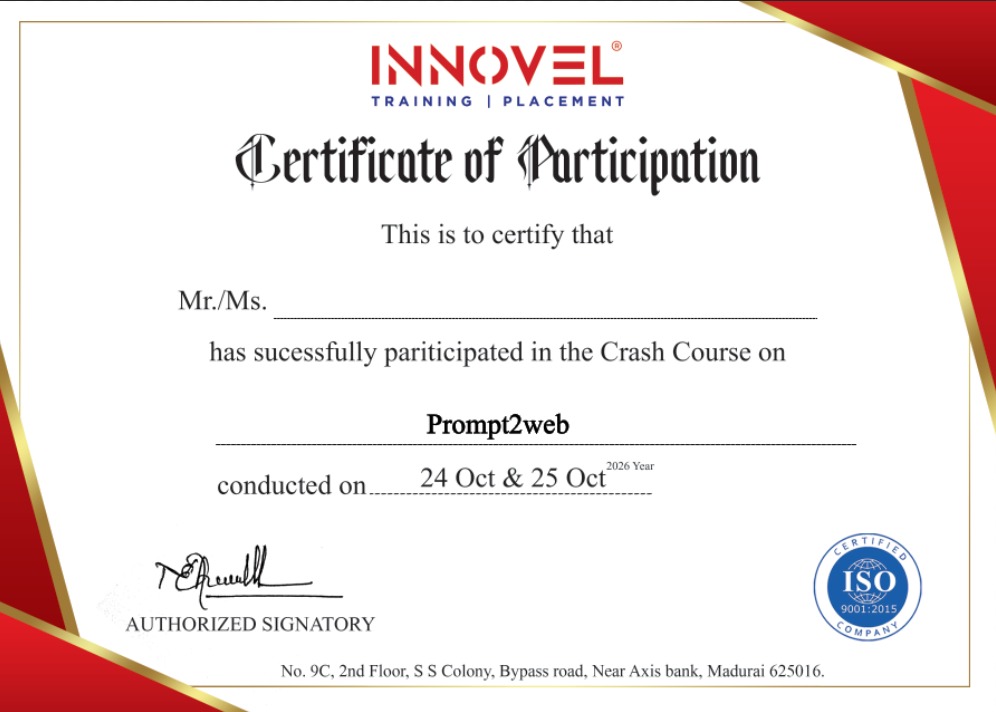 Sample certificate of completion
